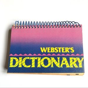WEBSTER’S DICTIONARY Compact Spiral Pocket Version VINTAGE